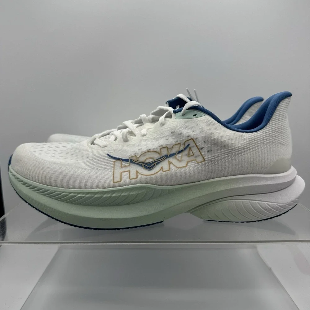 Brand New Hoka One One Mach 6 Running Shoes Green 1147790 FTG Men's Size 12.5